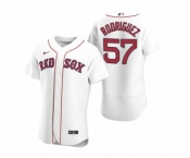Men's Boston Red Sox #57 Eduardo Rodriguez Nike White Authentic 2020 Home Jersey