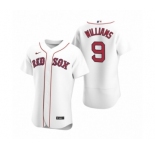 Men's Boston Red Sox #9 Ted Williams Nike White Authentic 2020 Home Jersey