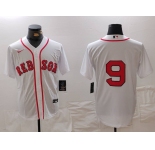 Men's Boston Red Sox #9 Ted Williams White Cool Base Stitched Jersey