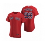 Men's Boston Red Sox #99 Alex Verdugo Nike Red Authentic 2020 Alternate Jersey