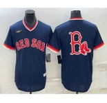 Men's Boston Red Sox Big Logo Cooperstown Collection Cool Base Stitched Nike Jersey