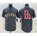 Men's Boston Red Sox Big Logo Grey 2022 All Star Stitched Cool Base Nike Jersey