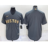 Men's Boston Red Sox Blank Grey 2022 All Star Stitched Cool Base Nike Jersey