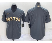 Men's Boston Red Sox Blank Grey 2022 All Star Stitched Cool Base Nike Jersey
