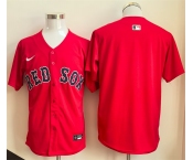 Men's Boston Red Sox Blank Red Limited Stitched Baseball Jersey