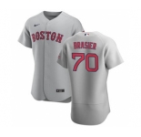 Men's Nike Boston Red Sox #70 Ryan Brasier Gray Road 2020 Authentic Team Baseball Jersey