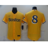 Men's Nike Boston Red Sox  #8 Carl Yastrzemski Gold 2021 City Connect Flex Base Authentic Collection Jersey