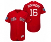 Men's Scarlet Boston Red Sox #16 Andrew Benintendi 2018 Spring Training Flex Base Jersey