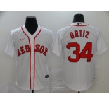 Nike Men's Boston Red Sox #34 David Ortiz Replica White New Alternate Home Cool Base Baseball Jersey