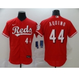 Men Cincinnati Reds #44 AQUINO Nike Red Authentic 2020 Alternate Jersey