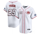 Men's Cincinnati Reds #29 TJ Friedl White 2025 Speedway Classic Home Limited Stitched Baseball Jersey