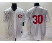 Men's Cincinnati Reds #30 Will Benson White Field of Dreams Stitched Baseball Jersey