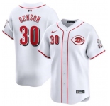 Men's Cincinnati Reds #30 Will Benson White Home Limited Baseball Stitched Jersey