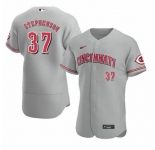 Men's Cincinnati Reds #37 Tyler Stephenson Grey Stitched MLB Flex Base Nike Jersey