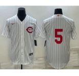 Men's Cincinnati Reds #5 Johnny Bench 2022 White Field of Dreams Stitched Baseball Jersey