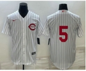 Men's Cincinnati Reds #5 Johnny Bench 2022 White Field of Dreams Stitched Baseball Jersey