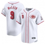 Men's Cincinnati Reds #9 Matt McLain White Home Limited Baseball Stitched Jersey