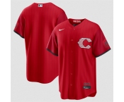 Men's Cincinnati Reds Blank Red 2026 City Connect Stadium Stitched Baseball Jersey