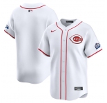 Men's Cincinnati Reds Blank White 2025 Speedway Classic Home Limited Stitched Baseball Jersey