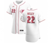 Men's Nike Cincinnati Reds #22 Wade Miley White Home 2020 Authentic Player Baseball Jersey