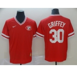 Men's Nike Cincinnati Reds #30 Ken Griffey Red M&N MLB Jersey
