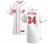 Men's Nike Cincinnati Reds #34 Mark Payton White Home 2020 Authentic Player Baseball Jersey
