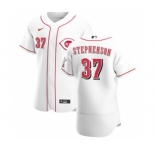 Men's Nike Cincinnati Reds #37 Tyler Stephenson White Home 2020 Authentic Player Baseball Jersey