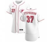 Men's Nike Cincinnati Reds #37 Tyler Stephenson White Home 2020 Authentic Player Baseball Jersey