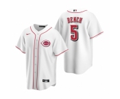 Men's Nike Cincinnati Reds #5 Johnny Bench White Home Stitched Baseball Jersey