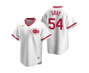 Men's Nike Cincinnati Reds #54 Sonny Gray White Cooperstown Collection Home Stitched Baseball Jersey