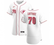 Men's Nike Cincinnati Reds #70 Tejay Antone White Home 2020 Authentic Player Baseball Jersey