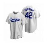Dodgers #42 Jackie Robinson Nike White Cooperstown Collection Home Jersey