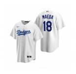 Los Angeles Dodgers #18 Kenta Maeda Nike White Replica Home Jersey