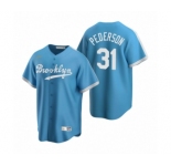 Los Angeles Dodgers #31 Joc Pederson Nike Light Blue Cooperstown Collection Alternate Jersey