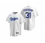Los Angeles Dodgers #31 Joc Pederson Nike White Replica Home Jersey