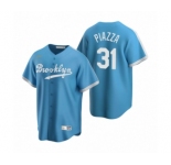 Los Angeles Dodgers #31 Mike Piazza Nike Light Blue Cooperstown Collection Alternate Jersey