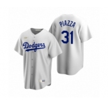 Los Angeles Dodgers #31 Mike Piazza Nike White Cooperstown Collection Home Jersey