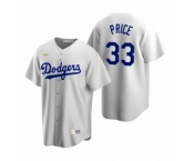 Los Angeles Dodgers #33 David Price Nike White Cooperstown Collection Home Jersey