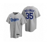 Los Angeles Dodgers #35 Cody Bellinger Nike Gray Replica Alternate Jersey
