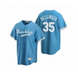 Los Angeles Dodgers #35 Cody Bellinger Nike Light Blue Cooperstown Collection Alternate Jersey