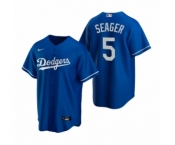 Los Angeles Dodgers #5 Corey Seager Nike Royal Replica Alternate Jersey