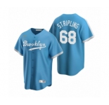 Los Angeles Dodgers #68 Ross Stripling Nike Light Blue Cooperstown Collection Alternate Jersey