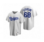 Los Angeles Dodgers #68  Ross Stripling Nike White Cooperstown Collection Home Jersey