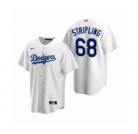 Los Angeles Dodgers #68  Ross Stripling Nike White Replica Home Jersey