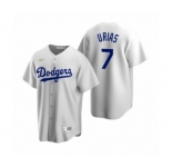 Los Angeles Dodgers #7 Julio Urias Nike White Cooperstown Collection Home Jersey