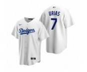 Los Angeles Dodgers #7 Julio Urias Nike White Replica Home Jersey
