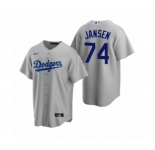 Los Angeles Dodgers #74 Kenley Jansen Nike Gray Replica Alternate Jersey