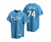 Los Angeles Dodgers #74 Kenley Jansen Nike Light Blue Cooperstown Collection Alternate Jersey