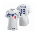 Men Los Angeles Dodgers #18 Kenta Maeda Nike White 2020 Authentic Jersey