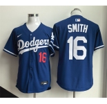 Men's Los Angeles Dodgers #16 Will Smith Royal Limited Stitched Baseball Jersey